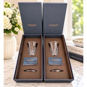 WATERFORD Lismore Tall Medium Goblets Set Of 2 Crystal NIB #1065912